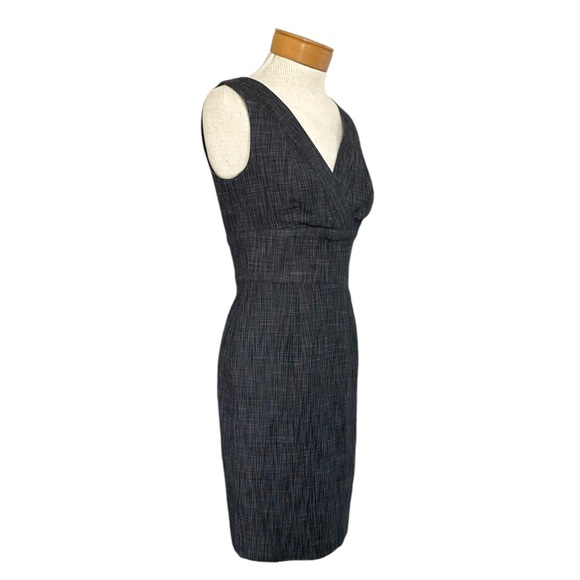 Kay Unger Sz 4 Charcoal, Gray Tweed Dress - Picture 3 of 7